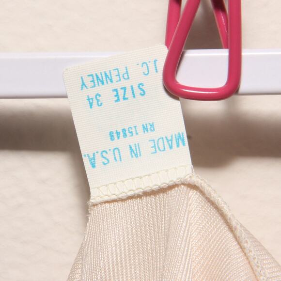 Vintage J.C. Penney Lace camisole Size 34 Made in USA - Picture 5 of 6